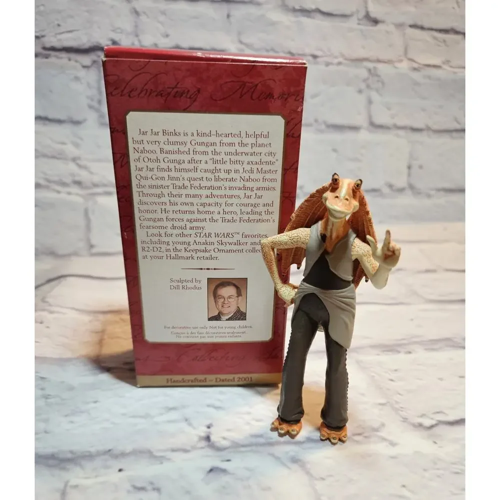 Hallmark Keepsake Star Wars Episode I Jar Jar Binks Ornament 2001 w/ Box